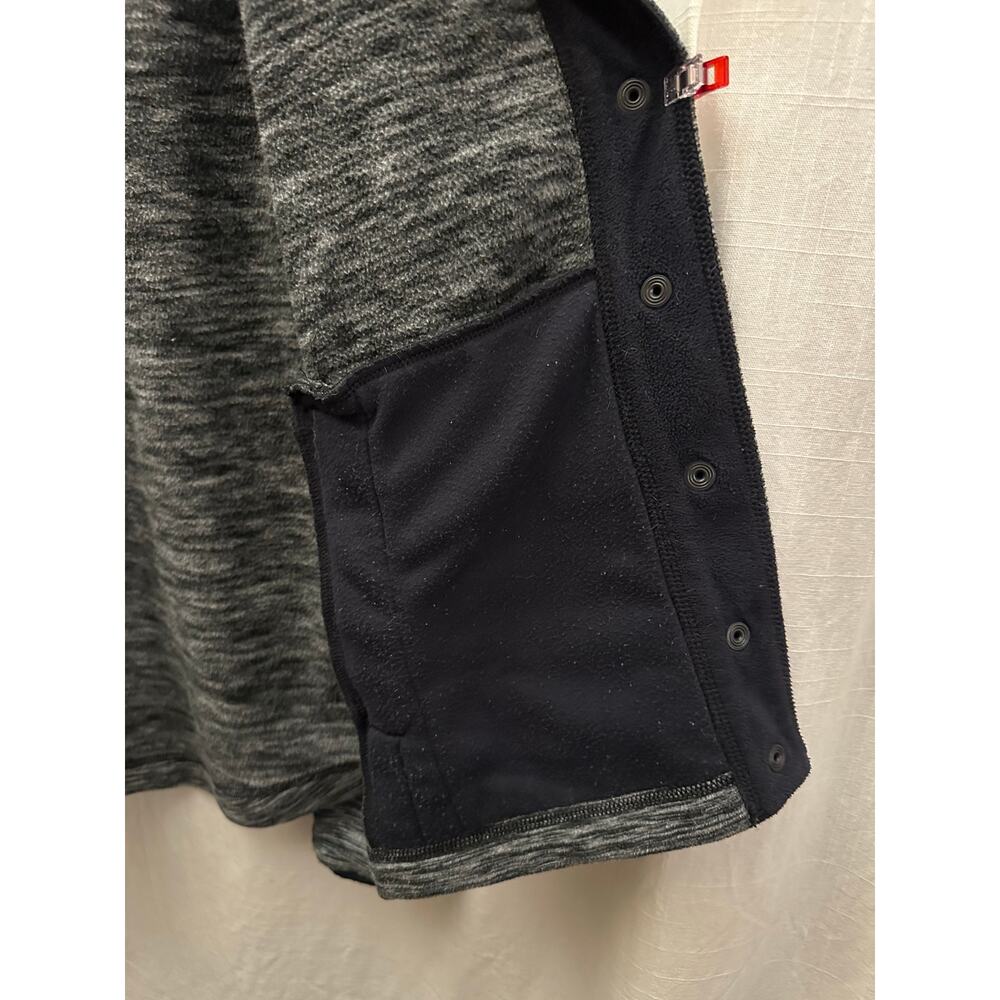 Mountain Hardwear Womens Fleece Hoodie Jacket Snap Buttons Heather Gray Large - Picture 9 of 11